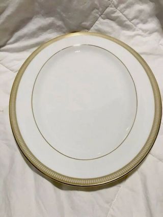 Waterford Fine English China Carina Gold 15.  25” Oval Serving Platter Nwt