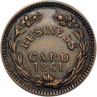 1861 Grand Rapids Michigan Civil War Token J W Peirce 2