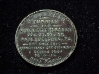 Philadelphia Pa A Gorneau Furrier,  Early Pennsylvania Swastika Merchant Token
