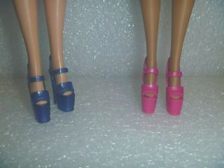 Barbie Shoes - 2 Stiletto Platform High Heels 2 Colors Usa Ship