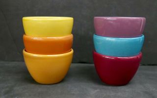 H.  F.  Coors California Alox Small Bowls Set=6 Vintage