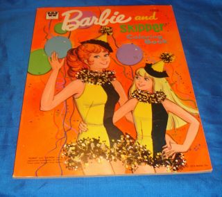 Vintage Whitman Barbie/skipper Coloring Book -
