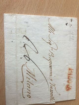 Italy Entire Cover From Padova To Milano 1807 Letter