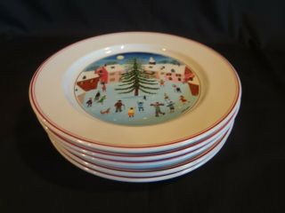 Villeroy And Boch - Naif Christmas - Set Of 6 Salad Plates