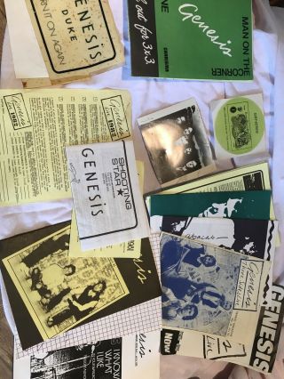 Genesis Fanclub Magazines & Paperwork Photo Sticker Vintage 1980’s Phil Collins