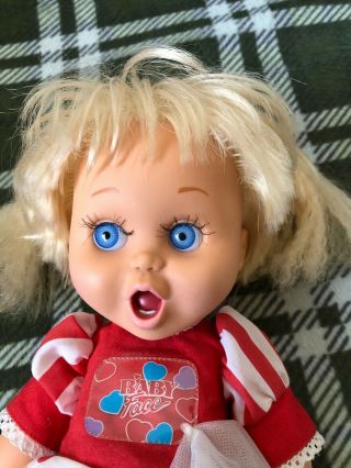 13 " 1990 Galoob Baby Face Doll “so Surprised Susie”