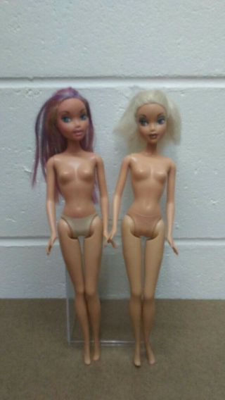 My Scene Barbie Dolls.  Kennedy Blonde Hair Blue Eyes.  Purple/pink Hair 1999 Nude