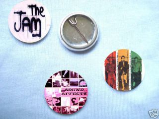 The Jam - Set Of 3 Badges Mods Paul Weller Oasis