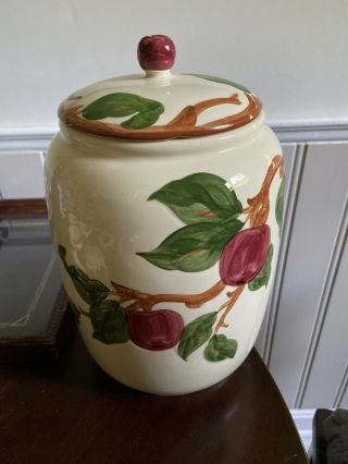 Vintage Franciscan Ware Apple Cookie Jar