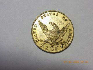 Counter Token - United States Of America / (eagle W/ Shield) / 2.  50 // (blank)