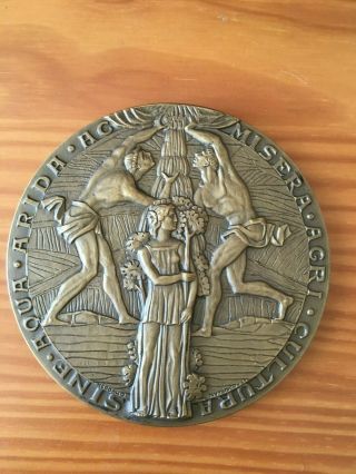Antique,  Rare Bronze Medal Of Ministry Of Public,  1967