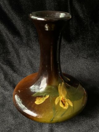 Antique Roseville Art Pottery Rozane 5.  5 " Bud Vase Circa 1900 809 Rf Co 5