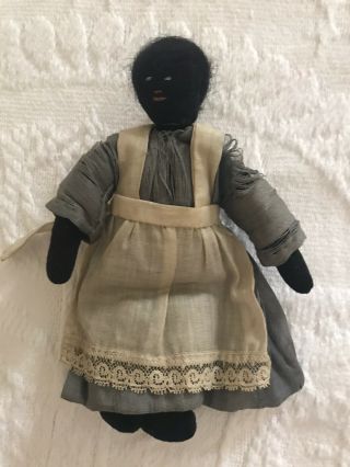 Antique/ Vintage Black Americana Cloth Doll Clothes Hand Sewn Face