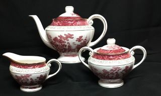 Vintage Double Phoenix Porcelain Tea Set From Nikko Japan
