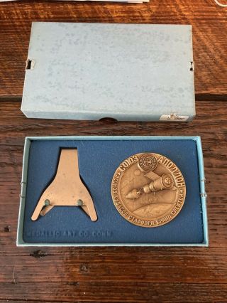 Apollo Soyuz Test Program Bronze Medal 3105 2.  5 " Medallic Art Co