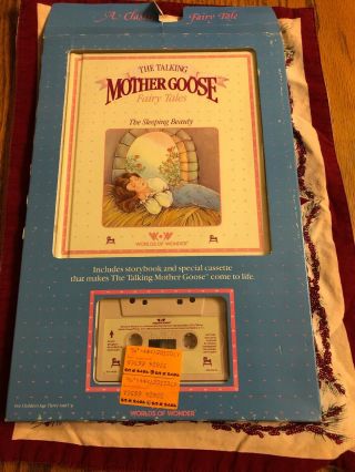 1986 Worlds Of Wonder Talking Mother Goose The Sleeping Beauty Book/tape