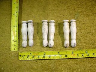 6 X Excavated Vintage Victorian Age 1860 Binding Doll Arms All Pairs 2 " A 13734