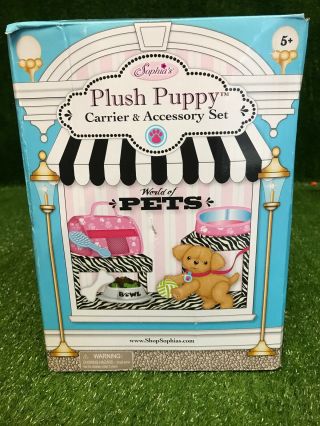 Doll Clothes 18 " Puppy Plush Carrier Accessories Sized For American Girl Dolls