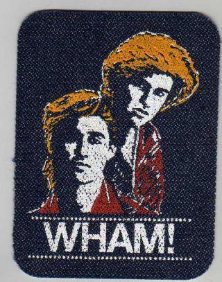 Wham / George Michael Iron On Patch 3 From 1990s £0.  99 Post Worldwide