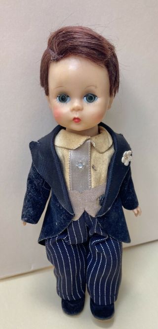 Vintage 1956 Madame Alexander - Kins Groom 8 " Wendy Face Doll Euc