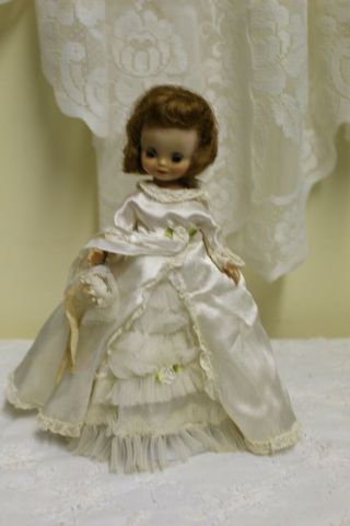 8 " Vintage Betsy Mccall Doll In Brides Dress