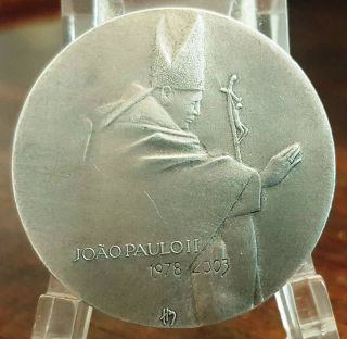 Art Silver Medal / Pope John Paul Ii 1978 To 2003