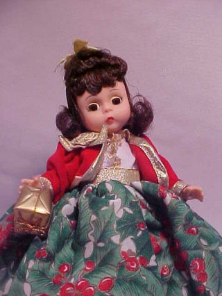 Madame Alexander Christmas Doll Brunette With Papers & Box