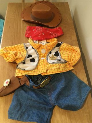 Build A Bear Factory Rare & Htf Disney Toy Story Woody Costume