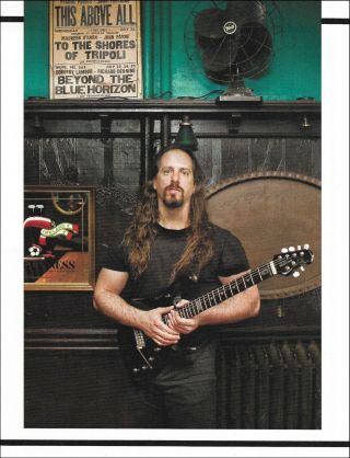 John Petrucci Ernie Ball Music Man Guitar 2011 Pin - Up Photo 8 X 11 Print