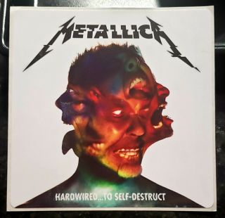 Metallica: Hardwired To Self Destruct Promo Sticker Decal 4x4 " Band Memorabilia