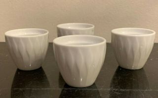 Thomas Germany China Lanzette Pattern Egg Cups Set Of 4