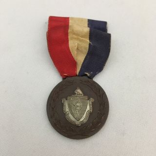 Silvered Bronze Medal 150th Anniversary Evacuation Of Boston C.  L.  Burrill 1926