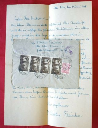 Mayfairstamps Romania 1948 Alba - Iula Tpo Registered Airmail To Us Cover With Let