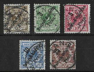 German East Africa 1896 Complete Set Of 5 Stamps Michel 6 - 10 Cv €60