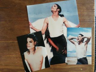 Michael Jackson Photo Postcards - Black Or White /2 X In The Closet.