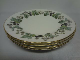 Royal Worcester China - Lavinia White - Set Of 4 Salad Plates