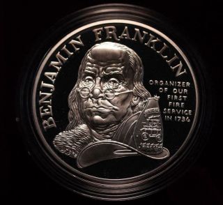 Uncirculated Ben Franklin Firefighters Silver Medal