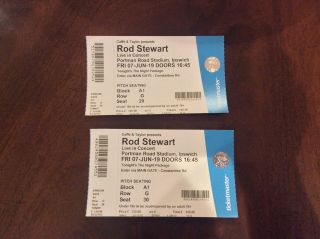 Rod Stewart Ticket Stubbs 2019 Tour - Tonight’s The Night Package Hospitality