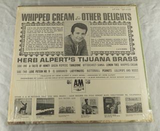 VINTAGE HERB ALPERTS TIJUANA BRASS WHIPPED CREAM 33 1/3RPM RECORD ALBUM 2