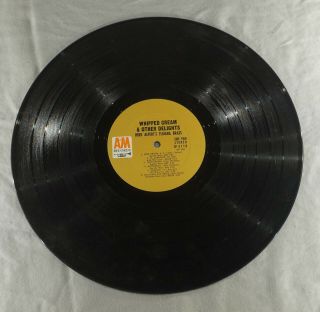 VINTAGE HERB ALPERTS TIJUANA BRASS WHIPPED CREAM 33 1/3RPM RECORD ALBUM 3