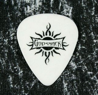 Godsmack // Robbie Merrill 2004 Concert Tour Guitar Pick // White/black