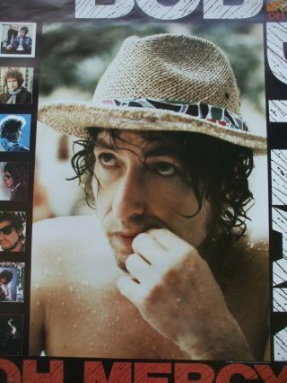 Bob Dylan Oh Mercy 1989 promo poster Columbia and CBS Records 2