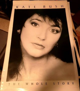 Vintage Kate Bush The Whole Story Promotional Poster 25.  25” X 35.  5”