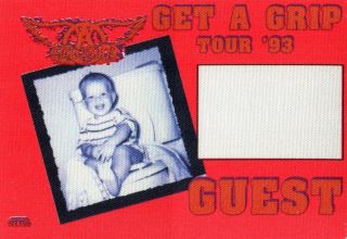 Aerosmith 1993 Grip Concert Tour Backstage Pass Authentic Otto 4