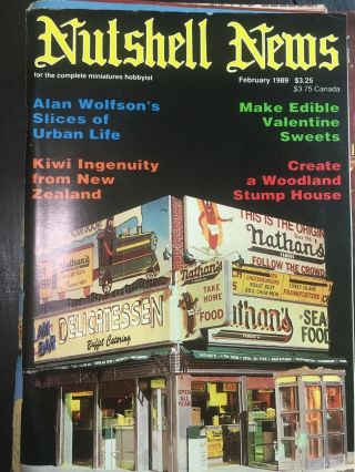 Old Nutshell News 1989 12 Magazines Miniature Dollhouse Doll Hobbyist Full Year 2
