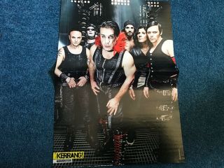 Rammstein/corey Taylor & M.  Shadows Double Sided Centerfold Poster - Kerrang