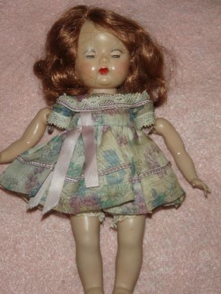 Vtg Muffie Doll FAVORITE FASHIONS Organdy Dress & Panty 1950s 2