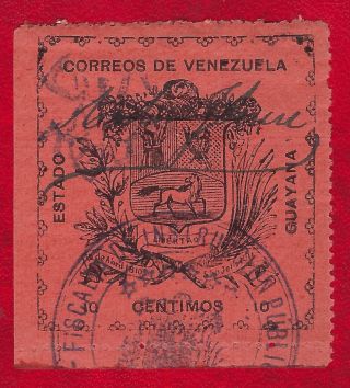 Venezuela Guayana Local Stamp 12 10 Cents