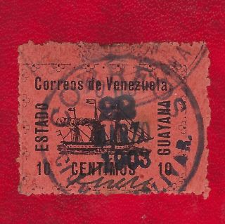 Venezuela Guayana Local Stamp 2 10 Cents