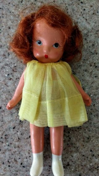 Vintage Nancy Ann Bisque Pudgy Story Book Doll MARGIE Ann? 5 